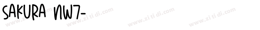 Sakura NW7字体转换